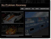 Tablet Screenshot of noproblemraceway.com